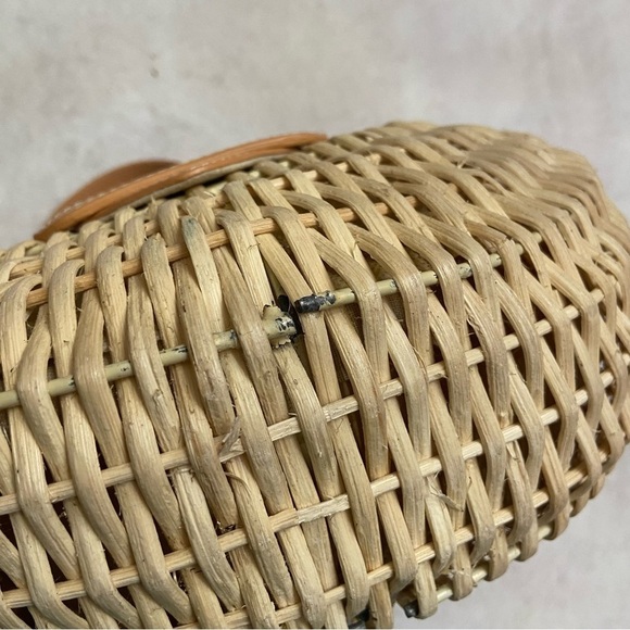 ANTHROPOLOGIE Poolside Croissant Satchel In Brown - Picture 10 of 16